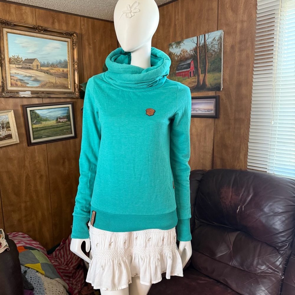 Naketano Turquoise Sweatshirt Hoodie
